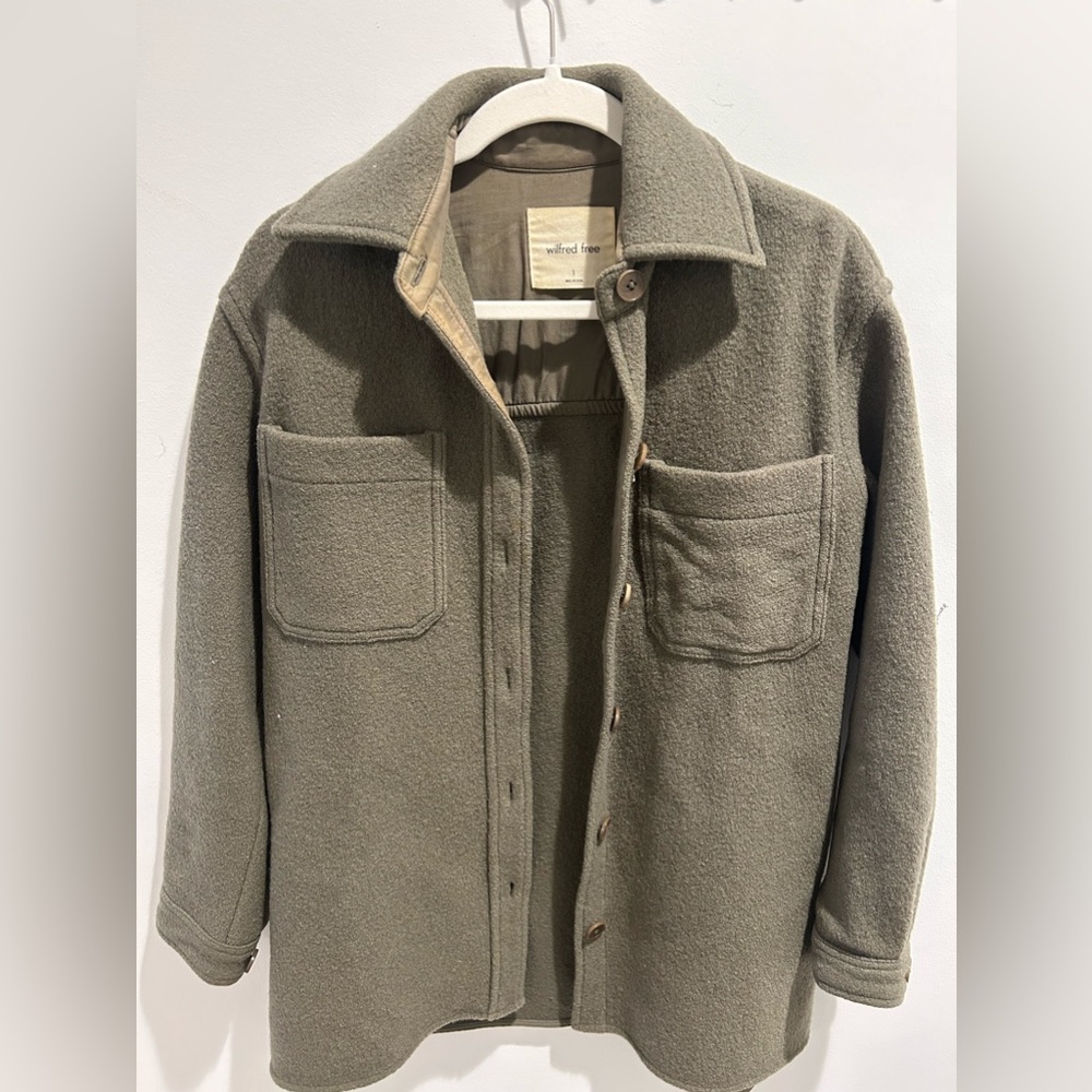 Aritzia Wilfred Free | Green Shacket | Size 1
